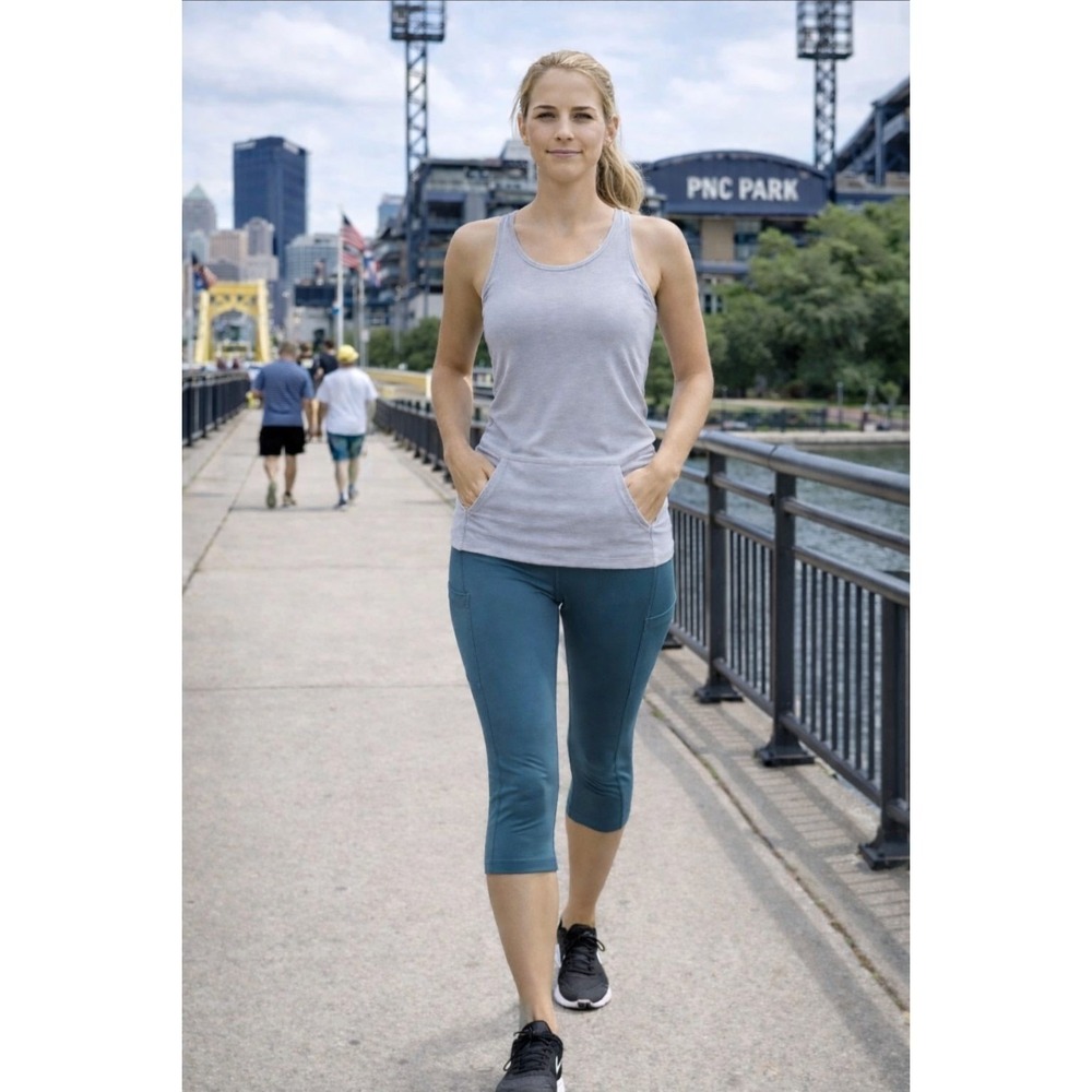Lululemon 2 Align Cropped Pants 21" Size 2 Oasis Blue*